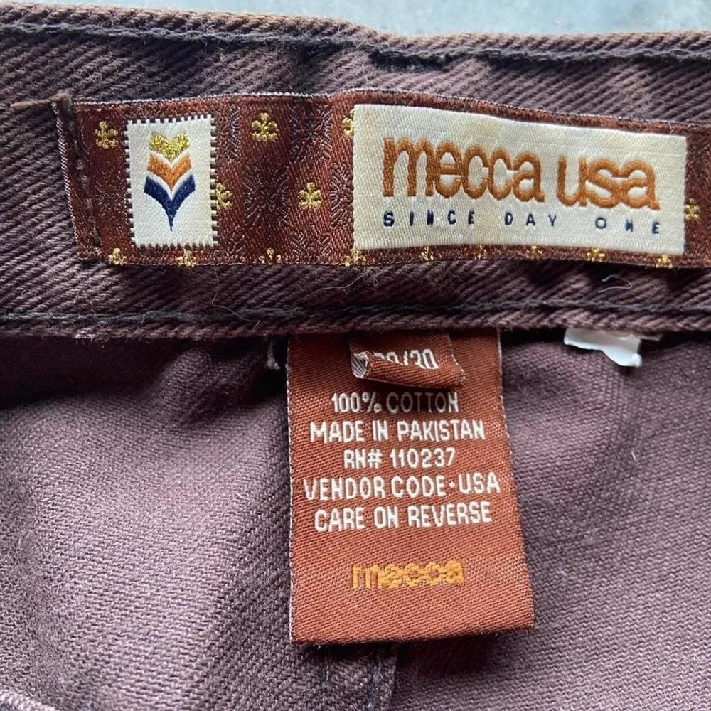 Baggy Wide Leg Y2K Mecca Faded Brown Jeans‎